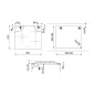 SMEG PV164B3 GAS HOB BLACK GLASS AESTHETIC LINEA 60 CM