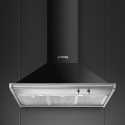 SMEG KD90HNE HOTTE MURALE ESTHÉTIQUE CLASSICA NOIR 90 CM