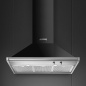 SMEG KD90HNE CAMPANA A PARED ESTÉTICAS CLASICA NEGRO 90 CM