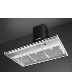 SMEG KD90HNE CAMPANA A PARED ESTÉTICAS CLASICA NEGRO 90 CM