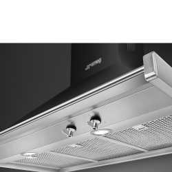 SMEG KD90HNE WANDHAUBE DESIGNLINIEN CLASSICI SCHWARZ 90 CM