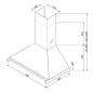SMEG KD90HXE CAMPANA A PARED ESTÉTICAS CLASICA ACERO INOXIDABLE 90 CM