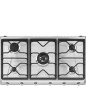 SMEG GASKOCHFELD SRV596O EDELSTAHL 90 CM