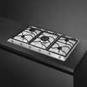 SMEG GAS HOB SRV596O CONTEMPORARY AESTHETIC STAINLESS STEEL 90 CM