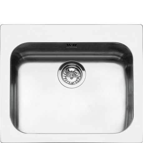SMEG VS50P3 KITCHEN SINK SINGLE BOWL STAINLESS STEEL 50 CM