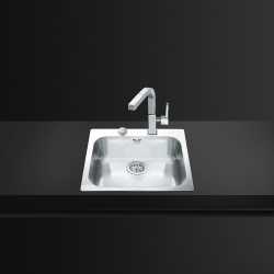 SMEG VS50P3 KITCHEN SINK SINGLE BOWL STAINLESS STEEL 50 CM