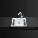 SMEG VS50P3 KITCHEN SINK SINGLE BOWL STAINLESS STEEL 50 CM