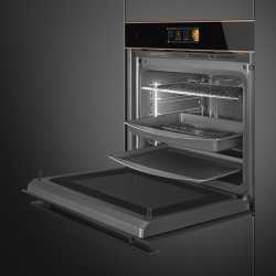 SMEG SO6606APNR EINBAU KOMPAKT-MIKROWELLENBACKOFEN PLATTFORM GALILEO OMNICHEF