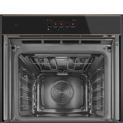 SMEG SO6606APNR COMBI MICROWAVE OVEN VAPOR CLEAN GALILEO PLATFORM OMNICHEF