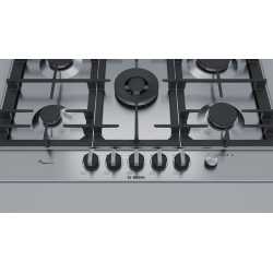 BOSCH GAS HOB PCQ7A5B90 STAINLESS STEEL 75 CM