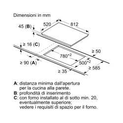 SIEMENS ET875FCP1D ENCIMERA ELÉCTRICA 80 CM VIDRIO NEGRO