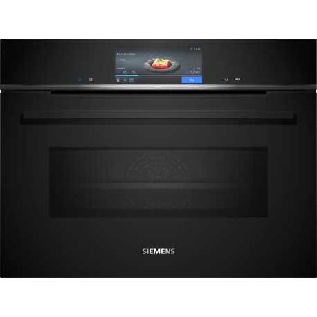 SIEMENS CM778GNB1B FOUR COMPACT AVEC MICRO-ONDES FONCTION PYROLYTIQUE 45 CM