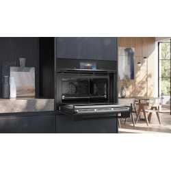 SIEMENS CM778GNB1B COMPACT OVEN WITH MICROWAVE PYROLYTIC FUNCTION 45 CM