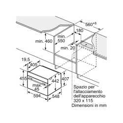 SIEMENS CM778GNB1B FORNO COMPATTO COMBINATO MICROONDE  FUNZIONE PIROLITICA 45 CM