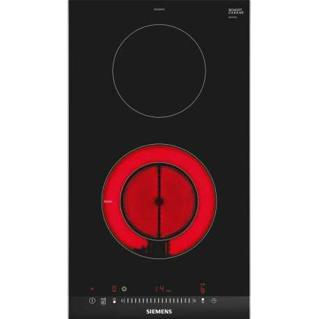 SIEMENS ET375FFP1E ELEKTROKOCHFELD DOMINO SCHWARZES GLAS 30 CM
