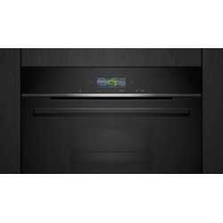 SIEMENS CD714GXB1 HORNO COMPACTO DE VAPOR ACERO INOXIDABLE Y CRISTAL NEGRO H 45 CM