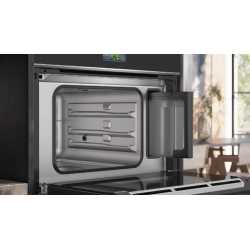 SIEMENS CD714GXB1 COMPACT STEAM OVEN STAINLESS STEEL AND BLACK GLASS 45 CM