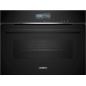 SIEMENS CS736G1B1 COMPACT STEAM OVEN BLACK H 45 CM