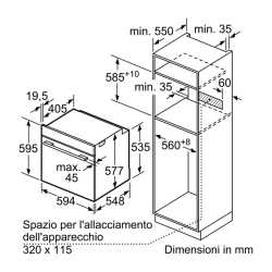 BOSCH HSG636BB1 FORNO COMBINATO VAPORE NERO