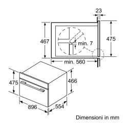 BOSCH VBC5580S0 HORNO MULTIFUNCTIÓN 90 CM ACERO INOXIDABLE