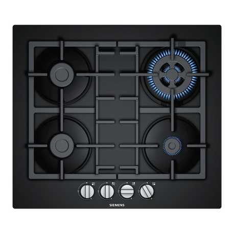 SIEMENS EN6B6HB90 GAS HOB BLACK GLASS 60 CM