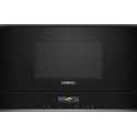 FOUR Á MICRO-ONDES AVEC GRILL ENCASTRABLE SIEMENS BE732L1B1 VERRE NOIR