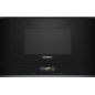 SIEMENS BUILT-IN MICROWAVE WITH GRILL BE732L1B1 BLACK GLASS