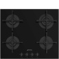 SMEG GAS HOB PV264B BLACK GLASS 60 CM