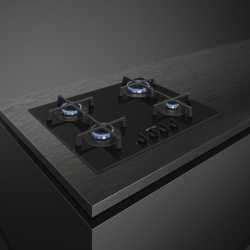 SMEG GASKOCHFELD PV264B SCWHARZGLAS 60 CM