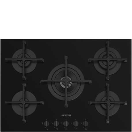 ENCIMERA DE COCCIÓN SMEG PV275B CRISTAL NEGRO 72 CM