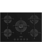 ENCIMERA DE COCCIÓN SMEG PV275B CRISTAL NEGRO 72 CM