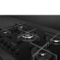 SMEG PV275B GAS HOB BLACK CERAMIC GLASS 72 CM