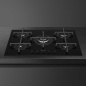 SMEG GASKOCHFELD PV275B GLASKERAMIK SCHWARZ 72 CM
