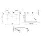 PIANO COTTURA A GAS SMEG PV275B VETROCERAMICA