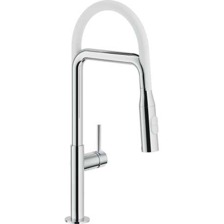NOBILI ACQUERELLI SINGLE LEVER SINK MIXER TAP WITH PULL OUT SPRAY CHROME