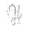 NOBILI MASTER ROBINET MITIGEUR MONOCOMMANDE AVEC DOUCHETTE EXTRACTIBLE