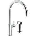 NOBILI CUCI SINGLE LEVER SINK MIXER TAP WITH SIDE SPRAY CHROME