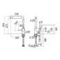 NOBILI MANIA SINGLE LEVER SINK MIXER TAP H 304 MM