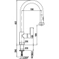 SCHOCK AQUAALTO SINGLE LEVER SINK MIXER TAP WITH PULL OUT SPRAY WHITE