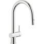NOBILI LIVE ROBINET MITIGEUR MONOCOMMANDE AVEC DOUCHETTE À 2 JET EXTRACTIBLE FINITION CHROMEE
