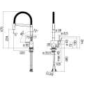 NOBILI LIVE GRIFO MONOCOMANDO PARA FREGADERO DUCHA DE MANO CON 2 CHORROS ORIENTABLE