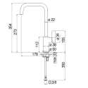 NOBILI FLAG SINGLE LEVER SINK MIXER TAP CHROME FINISH