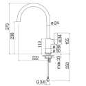 NOBILI FLAG SINGLE LEVER SINK MIXER TAP