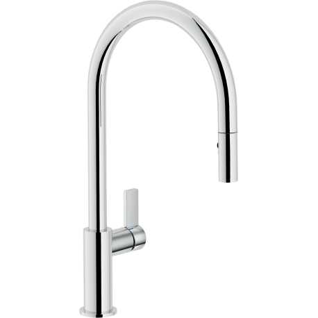 NOBILI FLAG SINGLE LEVER SINK MIXER TAP PULL-OUT 2 JET HAND SHOWER