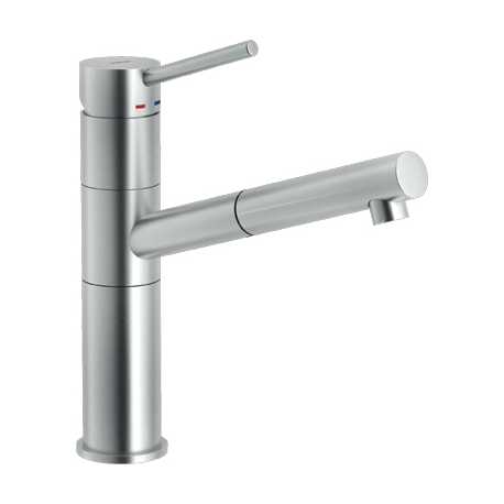 NOBILI SNOW ROBINET MITIGEUR MONOCOMMANDE AVEC DOUCHETTE ACIER INOXYDABLE