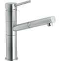 NOBILI SNOW MISCELATORE MONOCOMANDO CON DOCCETTA MONOGETTO ESTRAIBILE ACCIAIO INOX