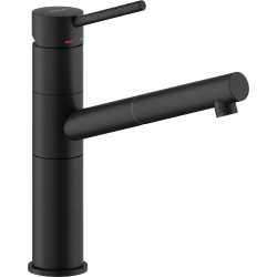 NOBILI SNOW EINHAND SPÜLTISCHMISCHER MIT VERSTELLBARER BRAUSE VELVET BLACK