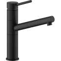 NOBILI SNOW EINHAND SPÜLTISCHMISCHER MIT VERSTELLBARER BRAUSE VELVET BLACK
