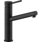 NOBILI SNOW EINHAND SPÜLTISCHMISCHER MIT VERSTELLBARER BRAUSE VELVET BLACK