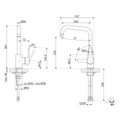 SMEG MI3MN EINHAND SPÜLTISCHMISCHER SCHWARZ